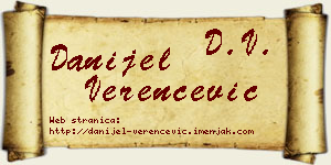 Danijel Verenčević vizit kartica